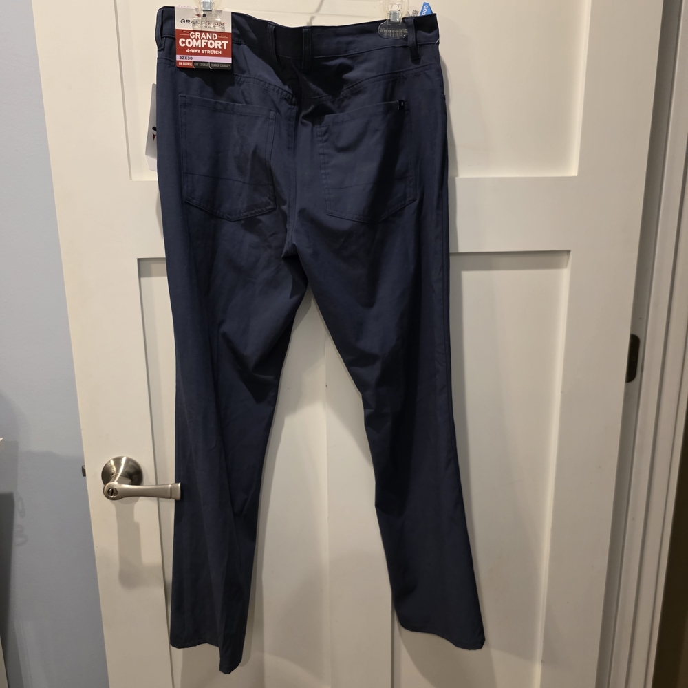 NWT Grand Slam Grand Comfort Golf Pants Men’s 32x30 Navy Performance Trouser